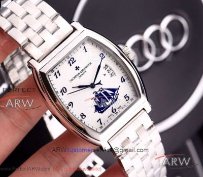 Perfect Replica Vacheron Constantin Malte 316L Stainless Steel Band White Dial Men's Watch